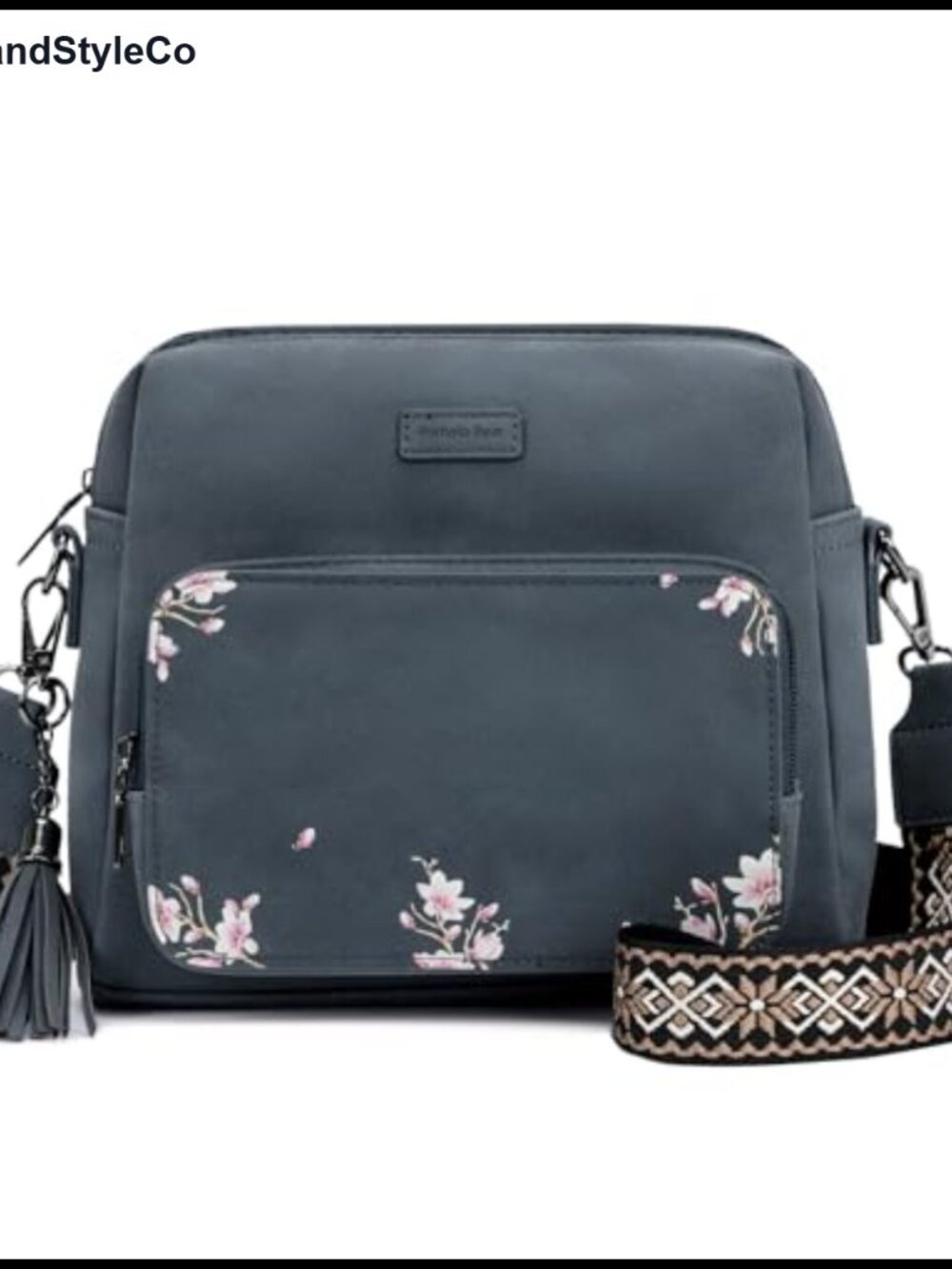 Suede Leather Crossbody Purse with RFID Blocking Wallet